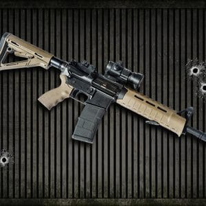 G.I. Package supervised rifle-style shooting experience at an indoor range