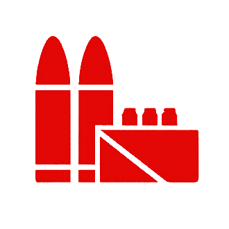 Ammunition and cartridges icon representing shooting experience packages Johannesburg