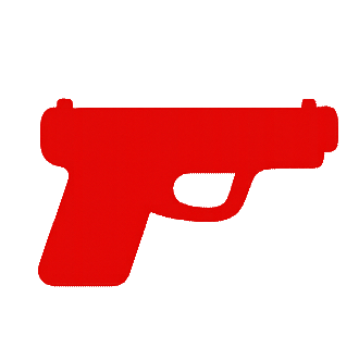 Handgun icon representing firearm training and shooting experiences Johannesburg