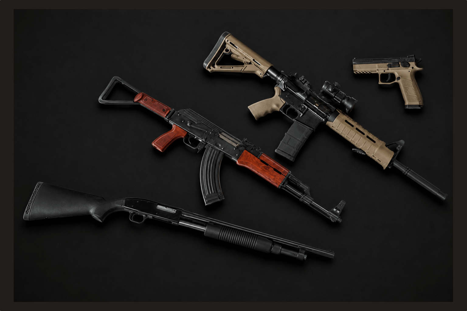 Warrior Package multi-firearm shooting experience at an indoor range
